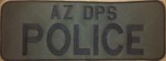 AZ DPS POLICE 4" X 11" Back Patch